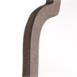 Uttermost Brayden Metal MDF Arch Mirror in Lightly Textured Dark Brown/Gold