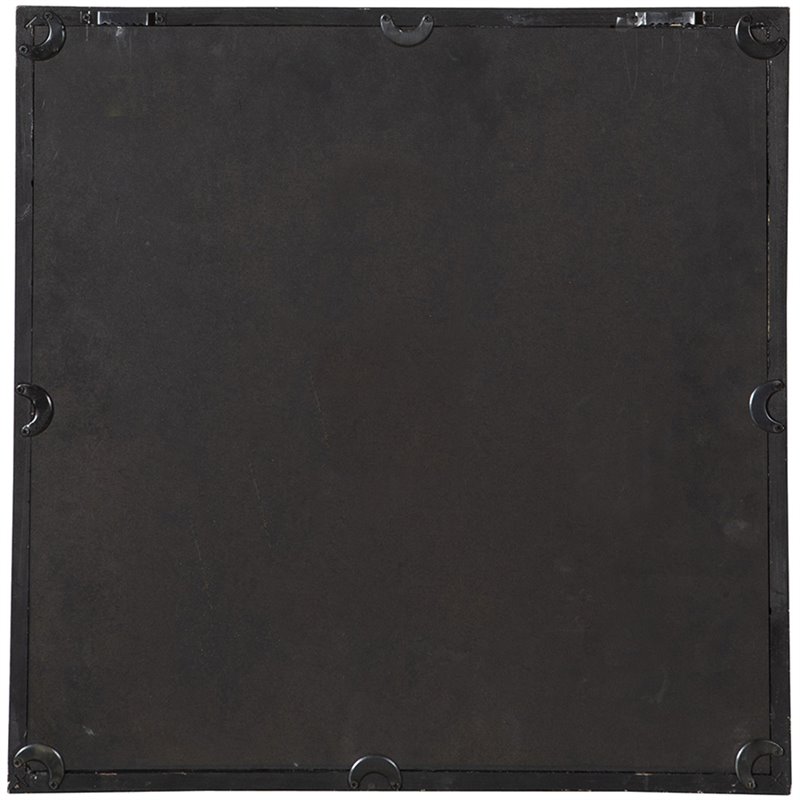 Uttermost Saragano Square Fir Wood Mirrors in Distressed Slate Blue (Set of 2)
