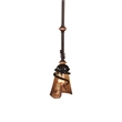 Uttermost Vitalia Metal Glass and Resin Mini Pendant in Oil Rubbed Bronze