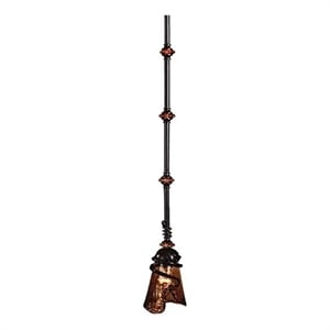 Uttermost Vitalia Metal Glass and Resin Mini Pendant in Oil Rubbed Bronze