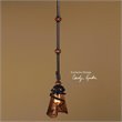 Uttermost Vitalia Metal Glass and Resin Mini Pendant in Oil Rubbed Bronze