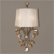 Uttermost Alenya 2-Light Modern Metal Wall Sconce in Burnished Gold