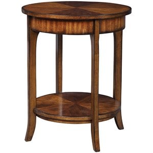 Uttermost Carmel Traditional MDF Wood End Table in Old Barn/Walnut