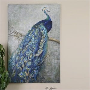 Uttermost Proud Papa Traditional Wood Hand Painted Art in Multi-Color