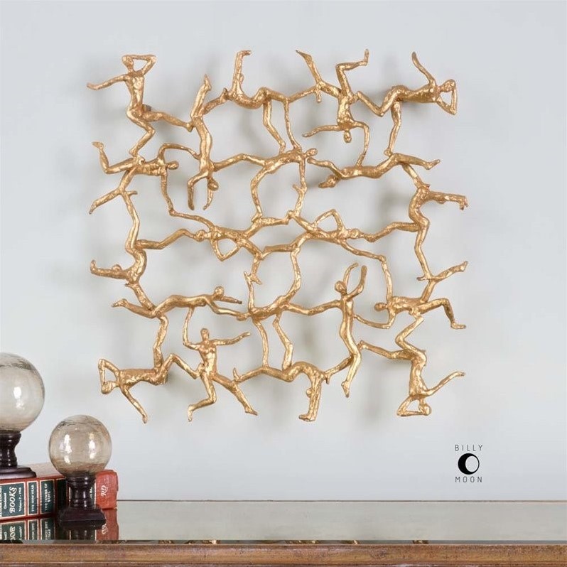 Vignettes Uttermost Golden Gymnasts Wall Art