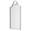 Uttermost Acacius Traditional MDF and Glass Arched Mirror in Silver
