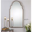Uttermost Brayden Tall Traditional Metal Arch Mirror in Bronze