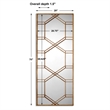 Uttermost Kennis Contemporary Metal and MDF Wood Leaner Mirror in Gold
