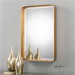 Uttermost Crofton Contemporary Style Metal Mirror in Gold Finish