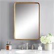 Uttermost Crofton Contemporary Style Metal Mirror in Gold Finish