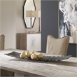 Uttermost Camilla Farmhouse Cast Aluminum Tray in Gray/Nickel/Silver