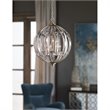 Uttermost Vicentina 6 Light Pendant in Burnished Silver Champagne
