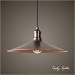 Uttermost Barnstead 1-Light Transitional Metal Pendant in Copper