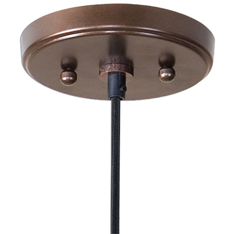 Uttermost Barnstead 1-Light Transitional Metal Pendant in Copper