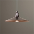 Uttermost Barnstead 1-Light Transitional Metal Pendant in Copper