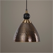 Uttermost Adastra 1 Light Antique Brass Pendant