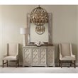 Uttermost Sophie 4-Door Transitional Wood Cabinet in Weathered Gray/Light Tan