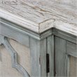 Uttermost Sophie 4-Door Transitional Wood Cabinet in Weathered Gray/Light Tan