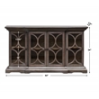 Uttermost Belino 4-Door Contemporary Wood Chest in Silver/Brown
