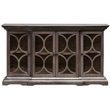Uttermost Belino 4-Door Contemporary Wood Chest in Silver/Brown