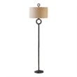 Uttermost Ferro Mid-Century Cast Iron Floor Lamp in Brown/Beige