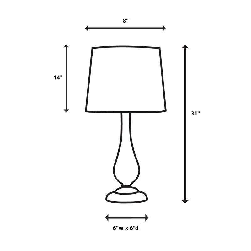Uttermost Volongo Resin Steel and Cotton Buffet Lamp in Ivory/Oatmeal/Brass