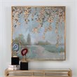 Uttermost Peaceful Contemporary Fir Wood Landscape Art in Multi-Color
