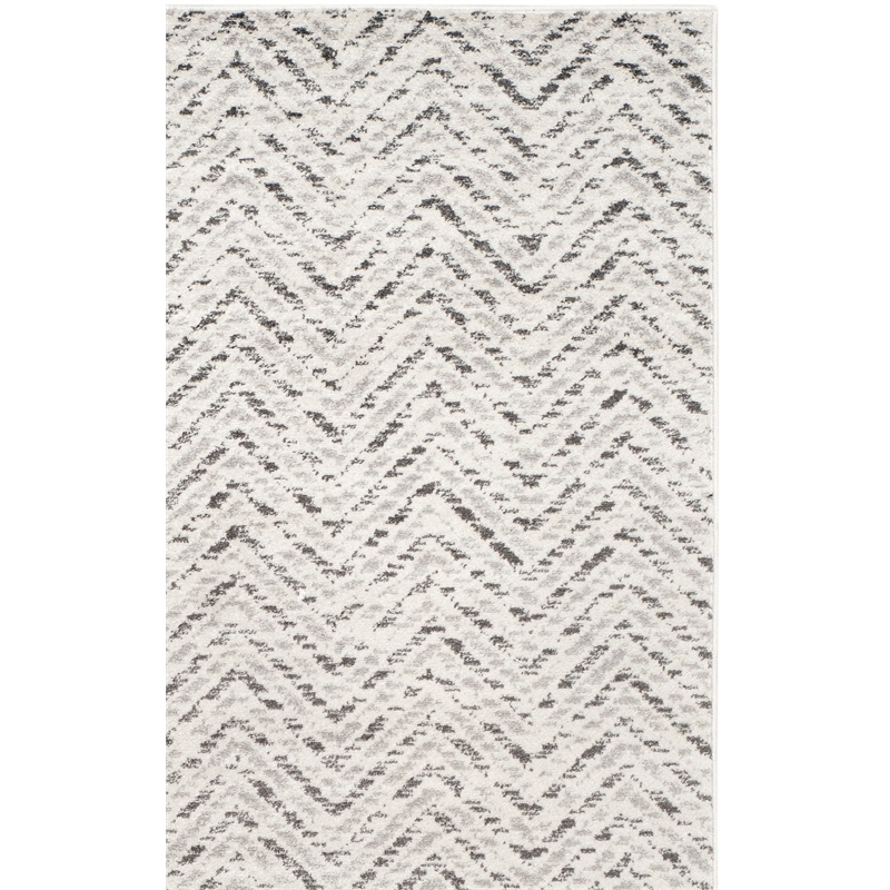 Safavieh Adirondack 8' X 10' Power Loomed Rug in Ivory and Charcoal