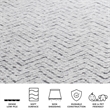 Safavieh Adirondack 8' X 10' Power Loomed Rug in Ivory and Charcoal