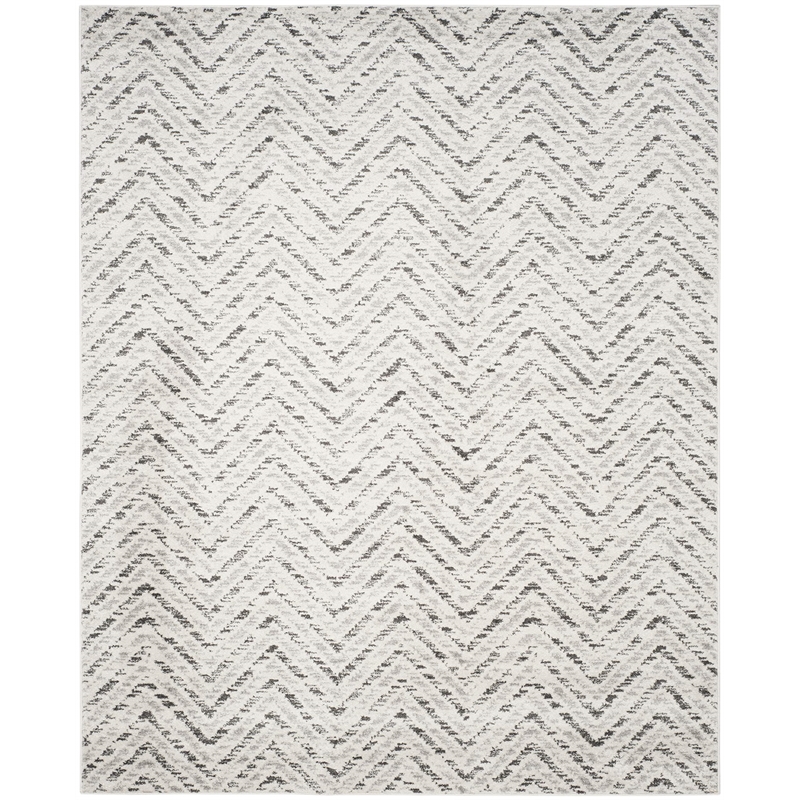 Safavieh Adirondack 9' X 12' Power Loomed Rug in Ivory and Charcoal