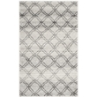 Safavieh Adirondack 3' X 5' Power Loomed Rug in Silver and Charcoal