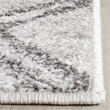 Safavieh Adirondack 3' X 5' Power Loomed Rug in Silver and Charcoal