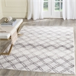 Safavieh Adirondack 6' X 9' Power Loomed Rug in Silver and Charcoal
