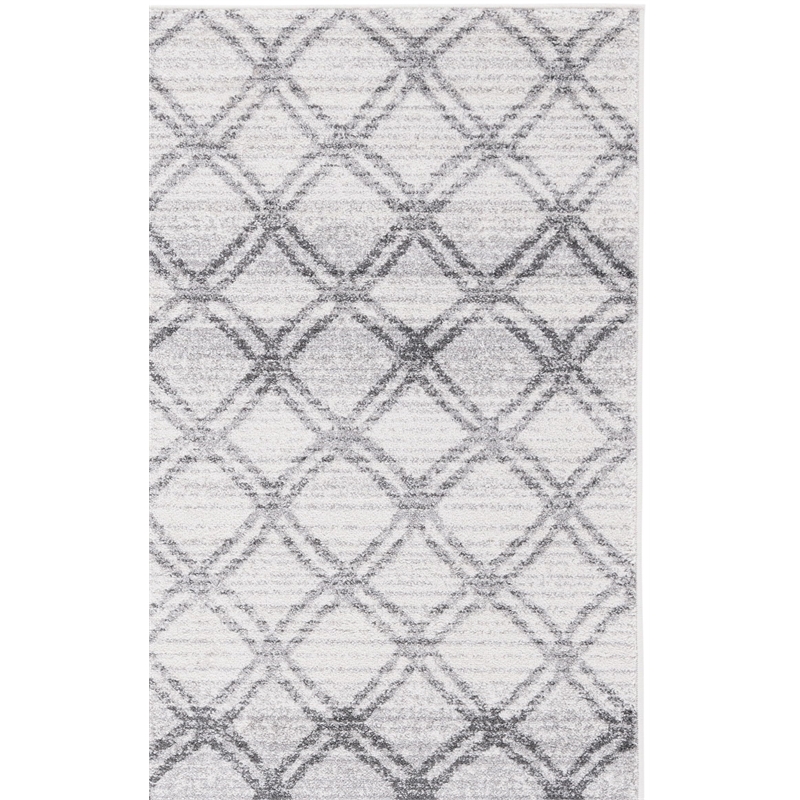 Safavieh Adirondack 8' X 10' Power Loomed Rug in Silver and Charcoal