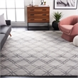 Safavieh Adirondack 9' X 12' Power Loomed Rug in Silver and Charcoal