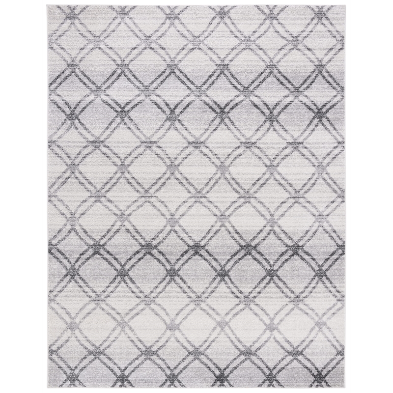 Safavieh Adirondack 9' X 12' Power Loomed Rug in Silver and Charcoal