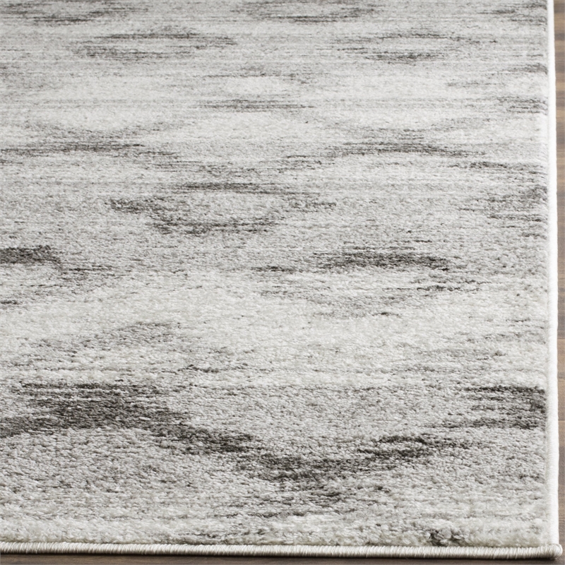 Safavieh Adirondack 3' X 5' Power Loomed Rug in Silver and Charcoal