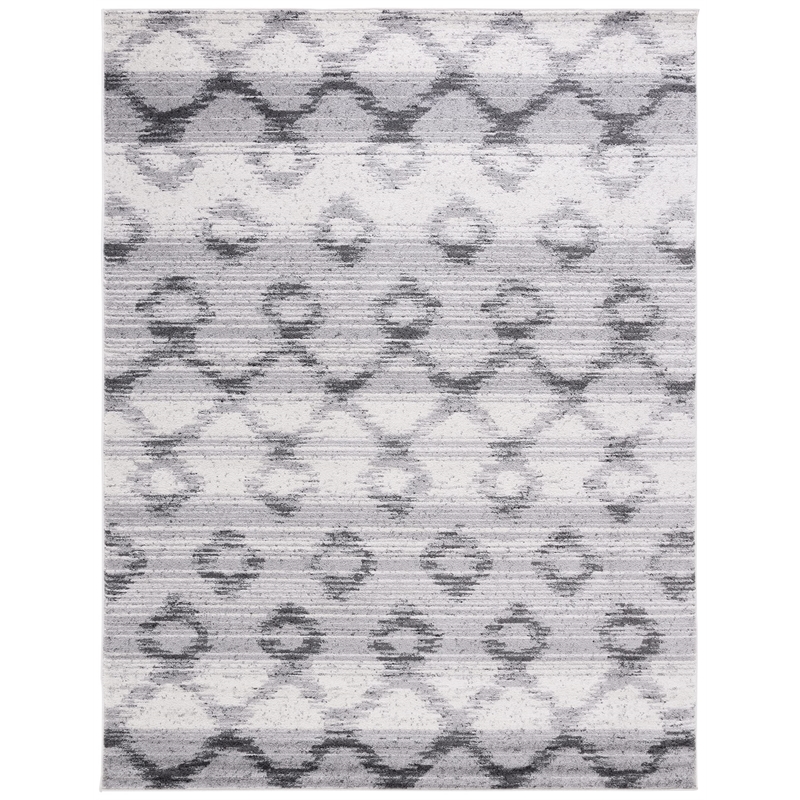 Safavieh Adirondack 8' X 10' Power Loomed Rug in Silver and Charcoal