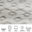 Safavieh Adirondack 8' X 10' Power Loomed Rug in Silver and Charcoal