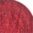 Safavieh Adirondack 4' Round Power Loomed Rug in Red and Black