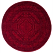 Safavieh Adirondack 4' Round Power Loomed Rug in Red and Black