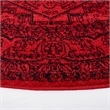 Safavieh Adirondack 4' Round Power Loomed Rug in Red and Black