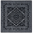 Safavieh Adirondack 4' Square Power Loomed Rug in Red and Black