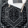 Safavieh Adirondack 4' Square Power Loomed Rug in Red and Black