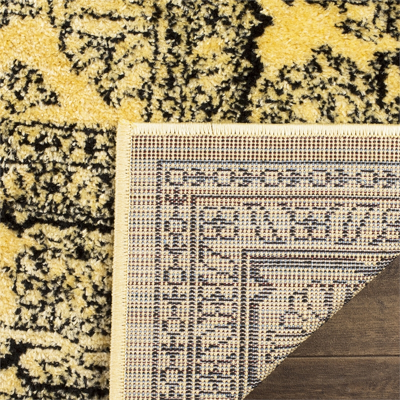 Safavieh Adirondack 3' X 5' Power Loomed Rug in Gold and Black