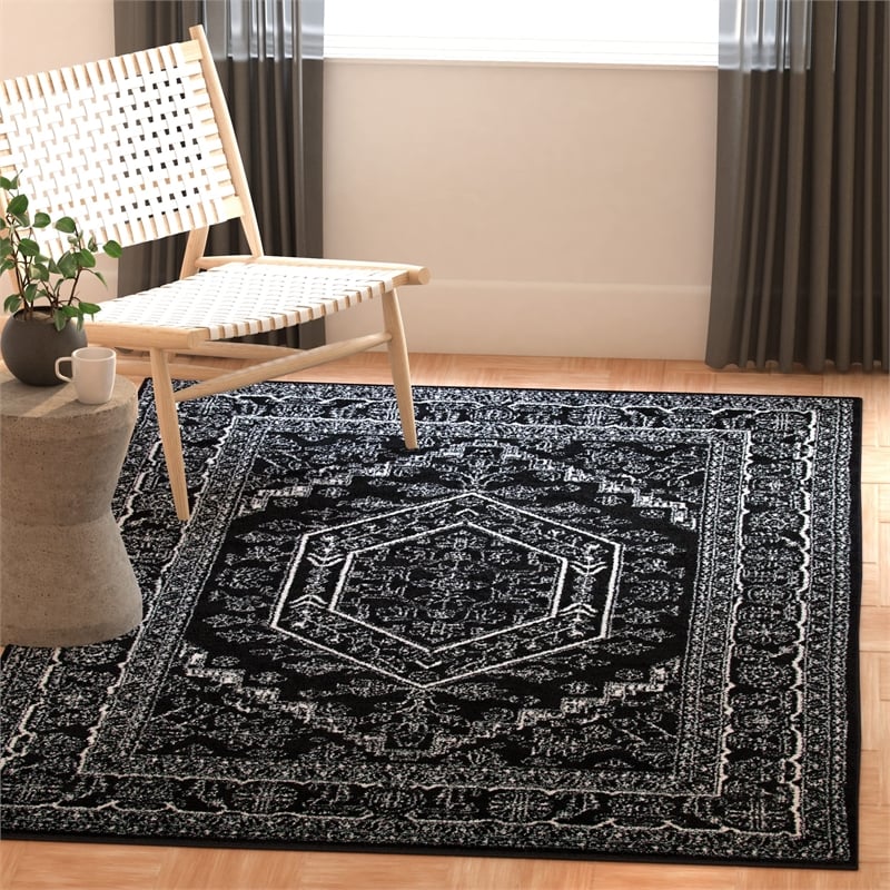 Safavieh Adirondack 3' X 5' Power Loomed Rug in Ivory and Slate