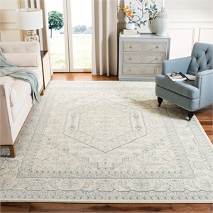Safavieh Adirondack 9' X 12' Power Loomed Rug in Ivory and Slate