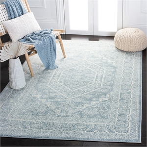 Safavieh Adirondack 4' X 6' Power Loomed Rug in Slate and Ivory