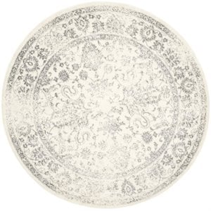 safavieh adirondack 8' round power loomed rug