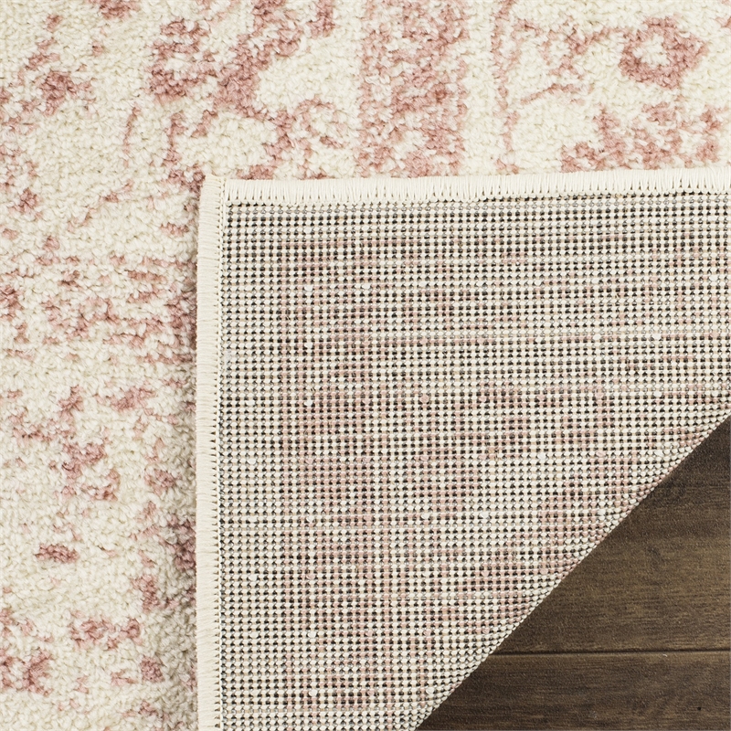Safavieh Adirondack 3' X 5' Power Loomed Rug in Ivory and Rose
